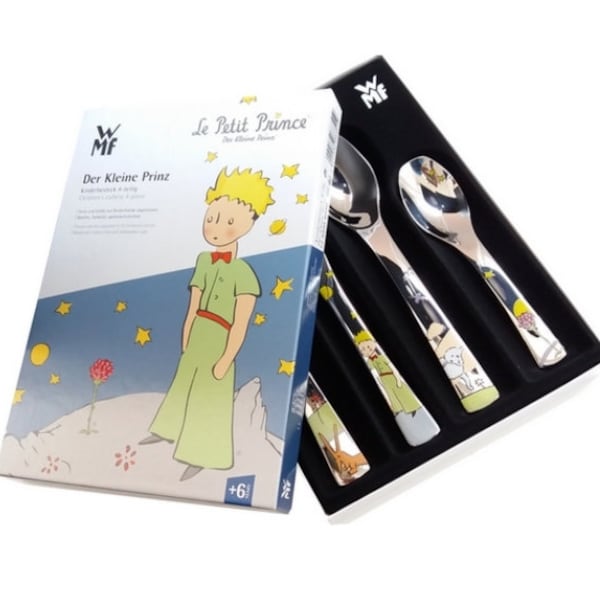 Children cutlery set LITTLE PRINCE 4-pcs personalised. Free engraving!