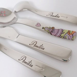 Children cutlery set Princess Anneli WMF 4-pcs personalised. Free engraving image 7