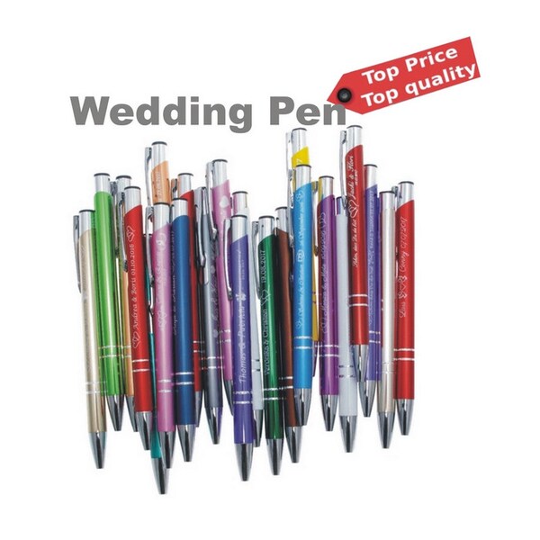 20 Stück  - 200 Stück Mix and match! Personalisierte kugelschreiber mit gravur - ein perfektes Geschenk für Hochzeiten, Babyshower, Taufe