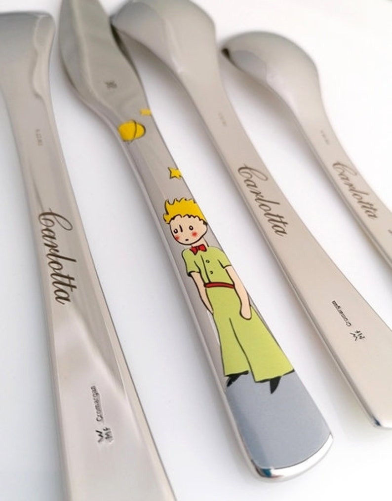 Children cutlery set Farm Friends by Amefa 4-pcs personalised. Free engraving image 10