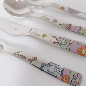 Children cutlery set Princess Anneli WMF 4-pcs personalised. Free engraving image 6