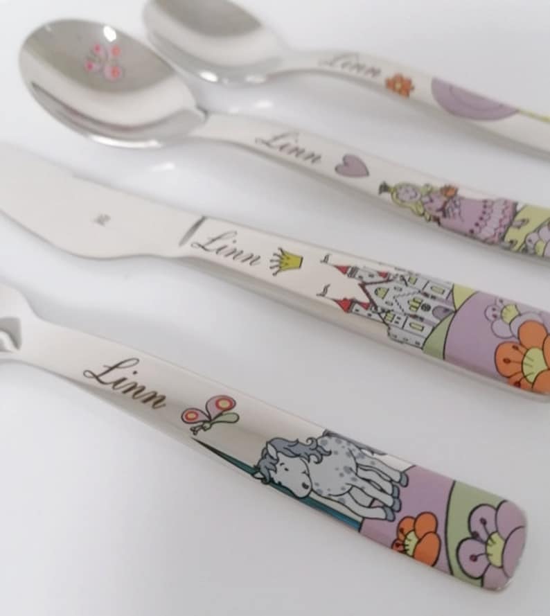 Children cutlery set Princess Anneli WMF 4-pcs personalised. Free engraving image 6