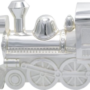 Mit Gravur. Versilbert Spardose. Gravur kostenlos! Zug. Tafugeschenk Idee.