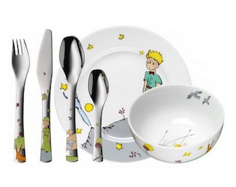 Children cutlery set LITTLE PRINCE 6-pcs personalised. Free engraving!