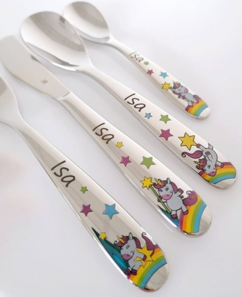 Children cutlery set WMF UNICORN 4-pcs personalised. Free engraving image 6