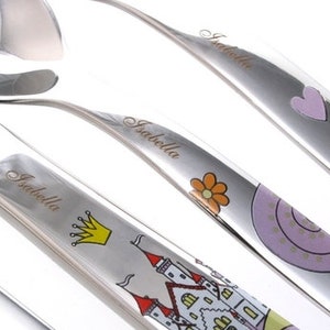 Children cutlery set Princess Anneli WMF 4-pcs personalised. Free engraving image 5