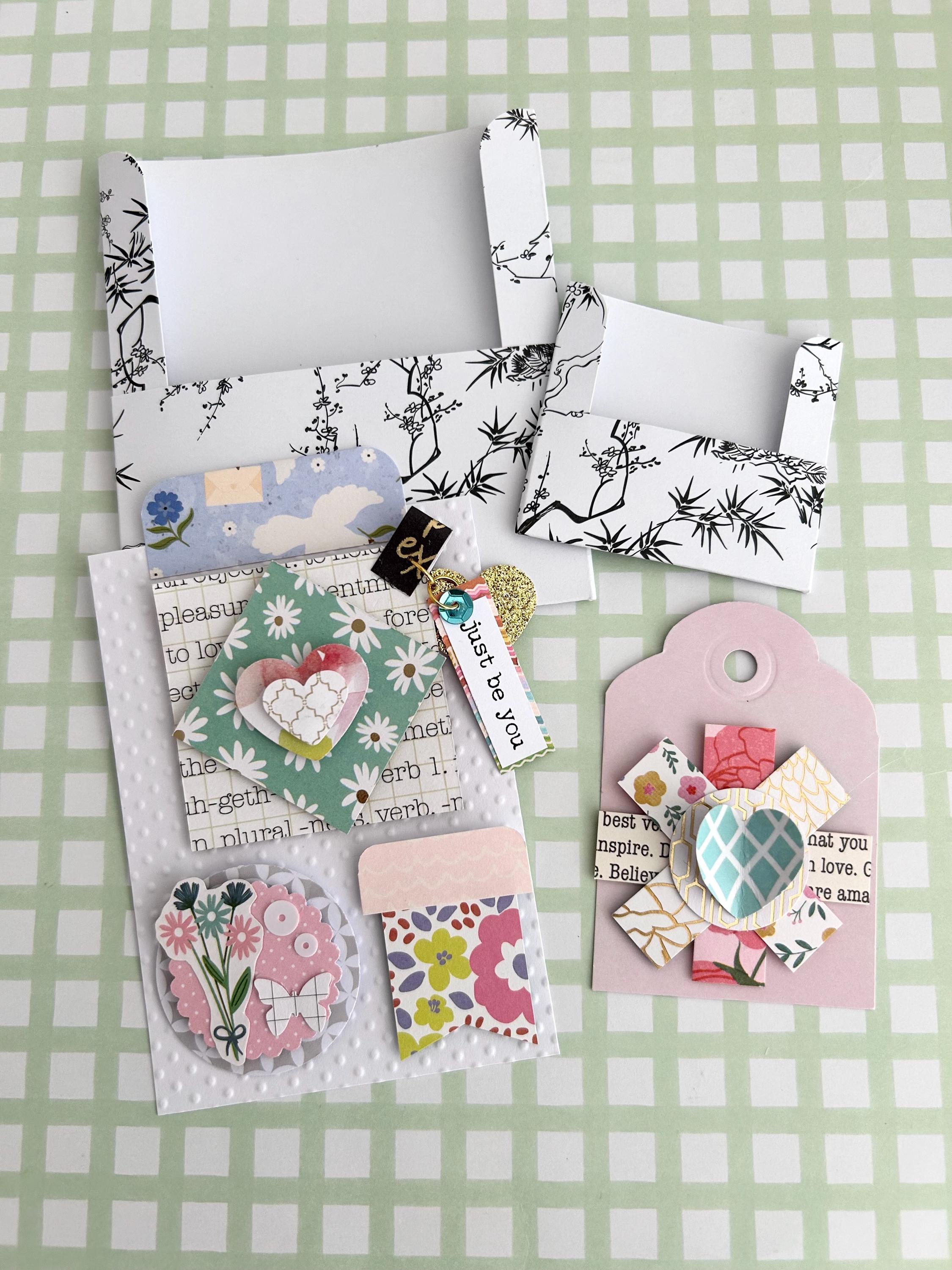 Handmade Paper Embellishment Mix Pack/ephemera/scrapbooking/papercraft ...