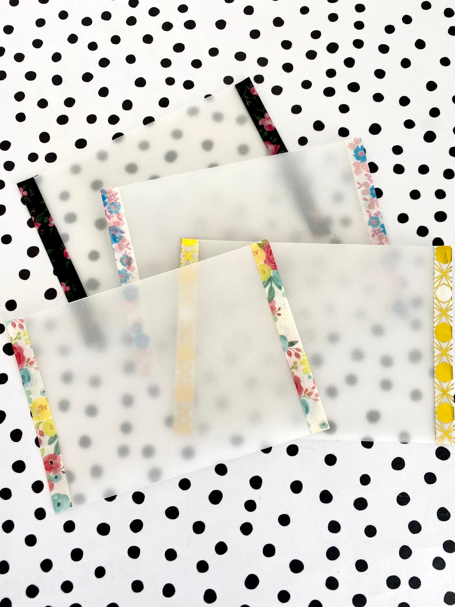 Vellum Pocket Inserts Pk of 4/planner Etsy