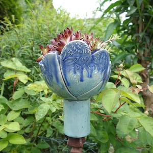 Plant bowl on a stick, unique piece
