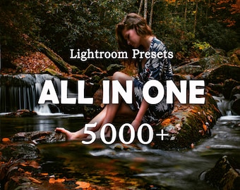 5000+ LIGHTROOM Presets Bundle - Mobile Preset - Bright Desktop Presets - Outdoor Presets, Creamy Preset, Bohemian Preset, Warm Light Preset