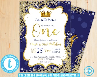 Prince Invitation Etsy