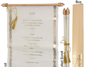 Scroll Card wedding invitation Bridal Wedding Invitations Birthday Sweet 16 Party Invite Cards Set