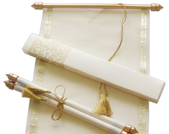 25Pcs Set Cards Scroll wedding invitations