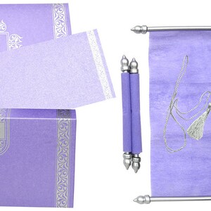 Invito a nozze con carta di scorrimento Inviti di nozze nuziali Compleanno Set di 16 biglietti d'invito per feste rosa dolci
