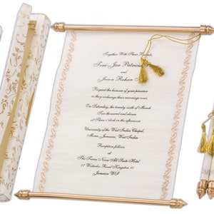 Blättern Sie Hochzeitseinladung,Scroll-Karte,Jubiläum Verlobungsfeier Einladungen,Brautparty Einladungen,Baby dusche,Hochzeit Programm Karten