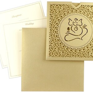 Lote de tarjetas de invitaciones de boda cortadas con láser, sobres, invitaciones para fiesta de compromiso del novio y la novia, tarjetas de ducha de cumpleaños