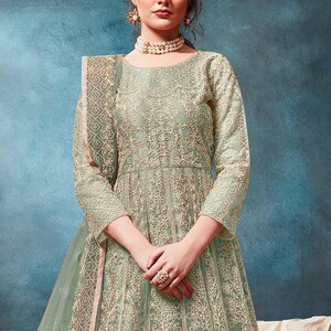 Pista green colour dress shop