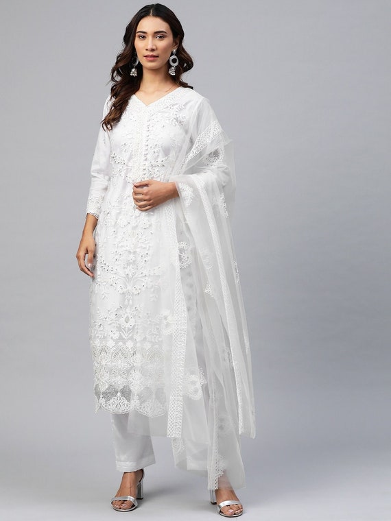 Lemon Maslin Silk Unstitched Dress Material Online at Best Price - Rutbaa