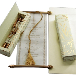 Scroll Cards, Scroll Wedding Cards, Scroll Wedding Invitations