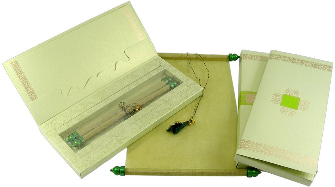 Classic Wedding Invitations Scroll Invitation Sample Kit Royal Theme ...