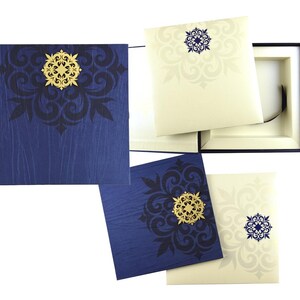 Caja de lujo para invitaciones de boda y cumpleaños cortadas con láser