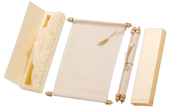 scroll wedding invitation cards birthday party invite invitation card with box scroll wedding invitation