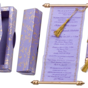 Invitaciones de boda con tarjeta de desplazamiento