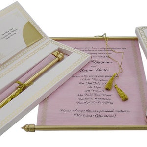 Faire défiler l'invitation d'anniversaire pour une fête de mariage fait main