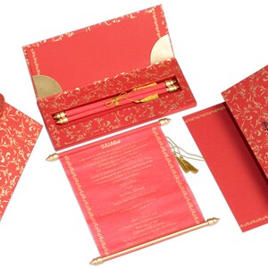 Einladung,Scrollkarte Hochzeit Verlobung Partyeinladungen,Brautpartyeinladungen,Babyparty,Braut Bräutigam Hochzeit Programmkarten