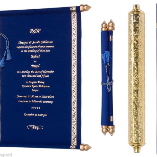 Wedding Invitation Engagement Party Invitationsscroll Etsy