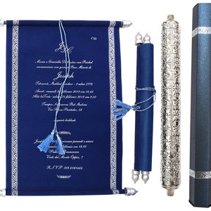 Scroll uitnodiging, Rijke, Elegante, Verjaardag, Betrokkenheid, Bruids douche, Indiase, Moslim, Christelijke, Mezoeza, mitswa, Scroll Case, Scrolls