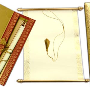 Einladung,Hochzeit, Verlobung, Partyeinladungen,Scrollkarte, Brautpartyeinladungen, Babyparty,Brautbräutigam, Hochzeitsprogramm Schriftrollenkarten