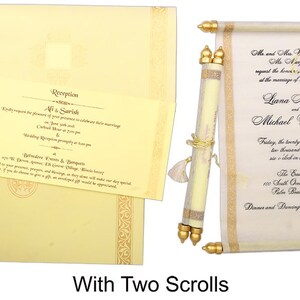 Invitación con pergamino, invitación con pergamino para cumpleaños de princesas, dulce 16.° cumpleaños, novia y novio, tarjetas de boda, invitación, invitación con pergamino en caja