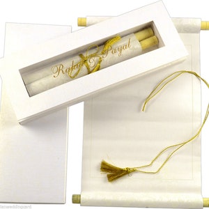 Hochzeitseinladungen, Brautpartyeinladung, süße 16 Geburtstags-Babyparty-Scroll-Karten Hochzeitseinladungen Verlobung