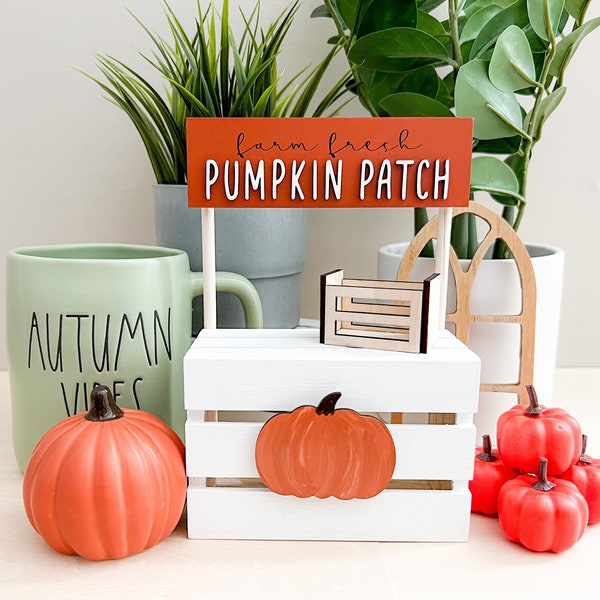 Pumpkin Patch Stand, Pick Your Own Pumpkin Stand, Farm Fresh Pumpkins, Fall decor, Fall tiered tray