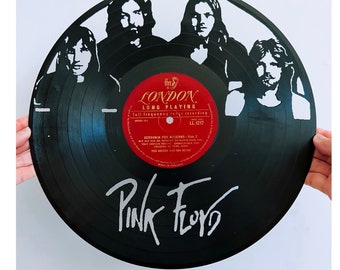 Pink Floyd - Handmade Cut Vinyl Record Art - Wall Art - Home Décor - Record Cutout - Music Gifts for any Occasion - Gift ideas