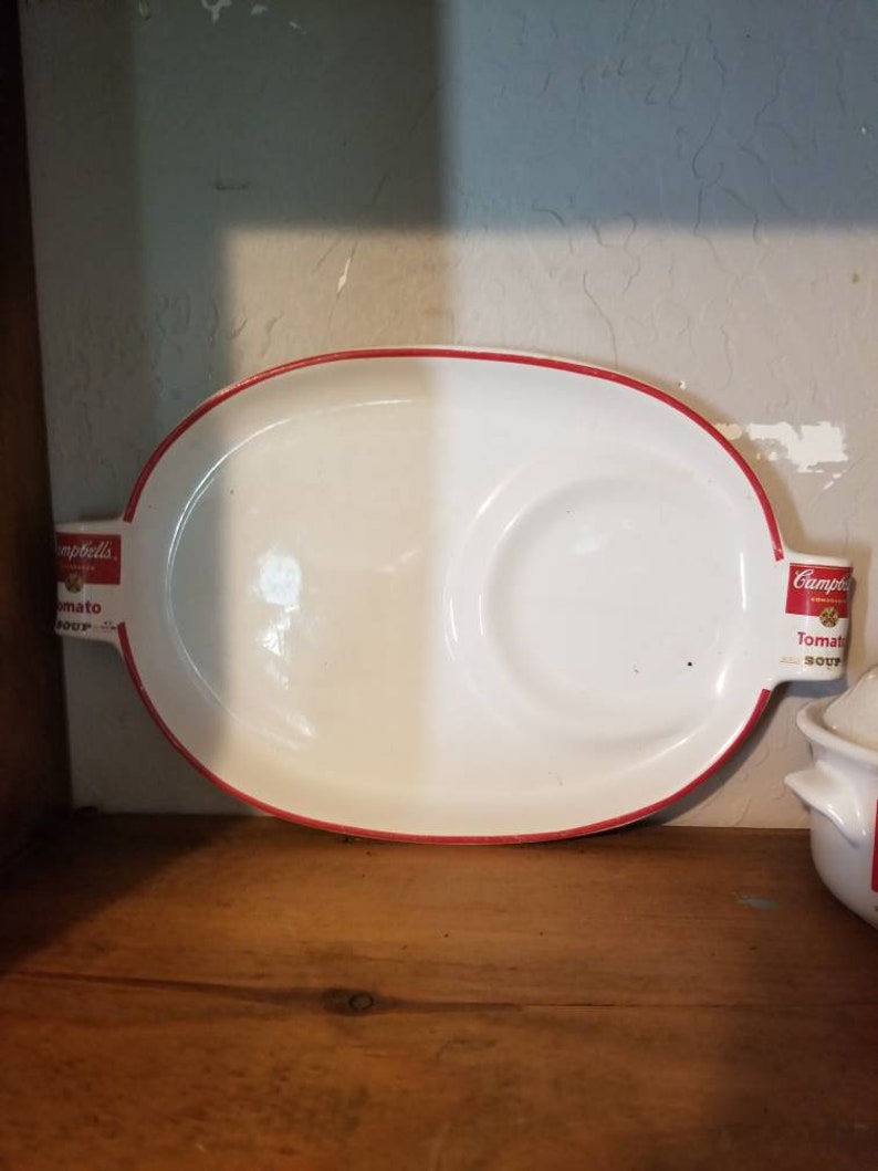 Pot Campbells collectable lot 2 SERVING bowls and tray