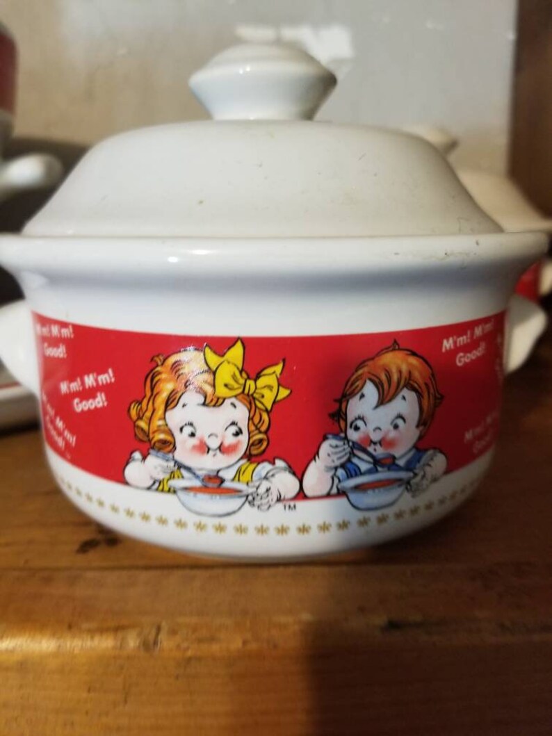 Pot Campbells collectable lot 2 SERVING bowls and tray