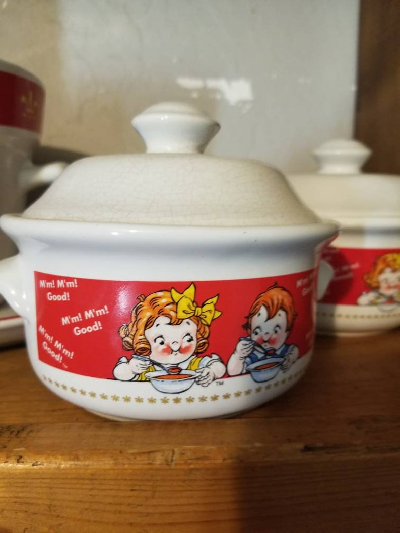 Pot Campbells collectable lot 2 SERVING bowls and tray