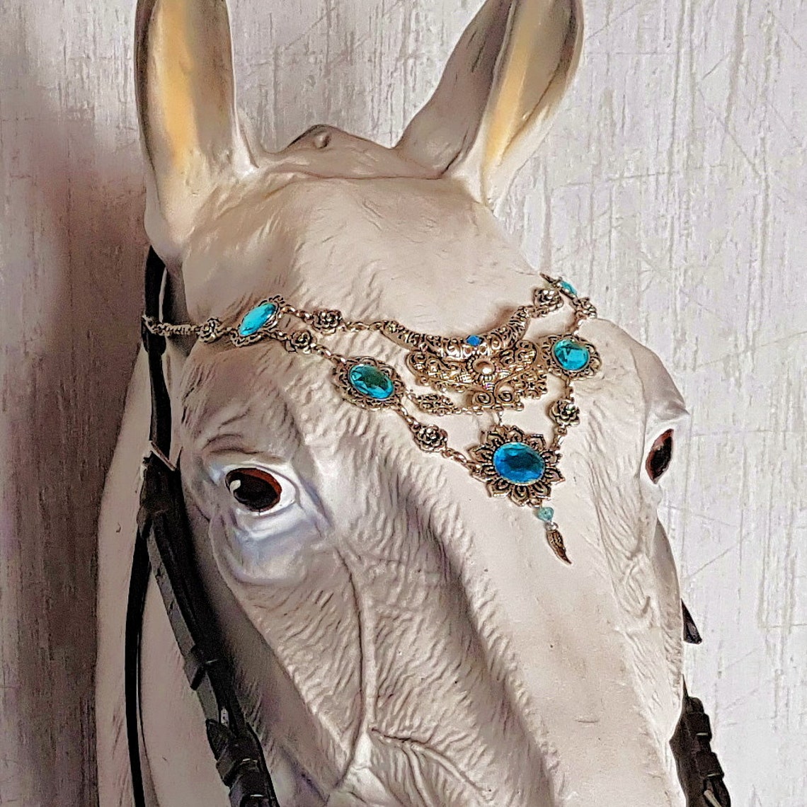 Headpiece for Horses roxy Silver Silver Etsy