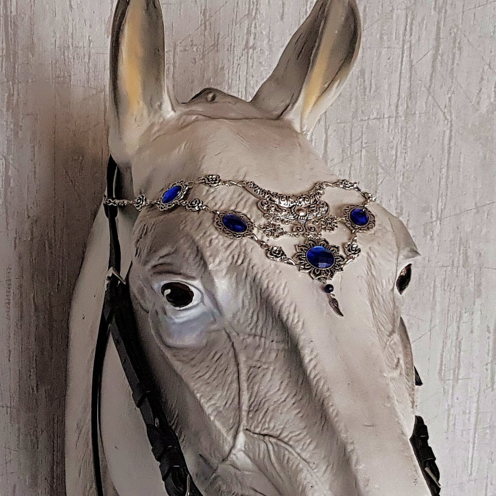 Headpiece for Horses roxy Silver Silver Etsy