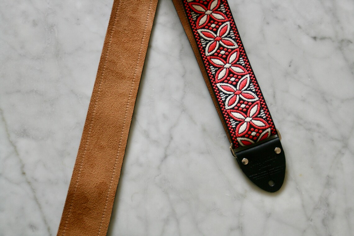 Vintage 60s Coral 'Beck' Hippie Guitar - Camera - Bag Strap, foto 4 di 5