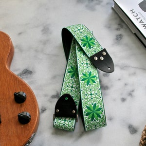 vintage 70s Pot Leaf 'Dresden' Hippie Guitar - Camera - Bag Strap