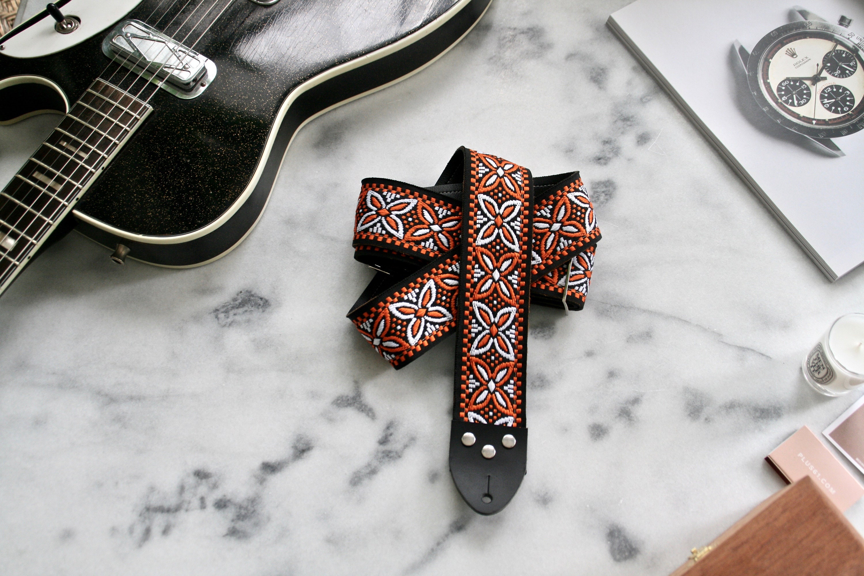 ペーパージャムギター アンプ ストラップ セット 新品未使用 ペーパーギター TomsVintageStraps - Etsy 日本