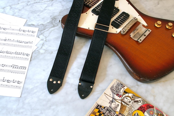 Vintage Black 'Norwich' Hippie Guitar - Camera - Bag Strap