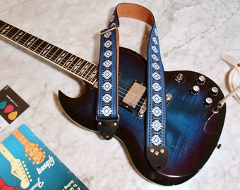 Vintage 60er Indigo 'Pillars' Hippie Gitarrenband Replik