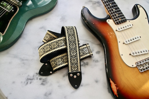 Vintage 60s Gold 'Frostettia' Hippie Guitar - Camera - Bag Strap