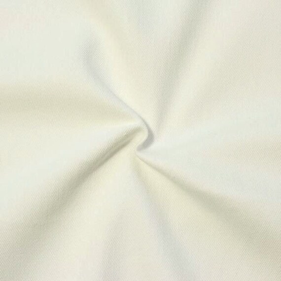 white stretch denim fabric