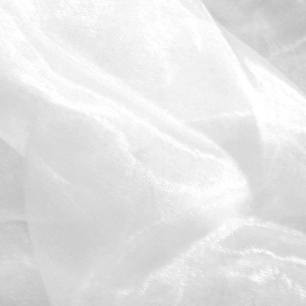 Organza einfarbig Weiss