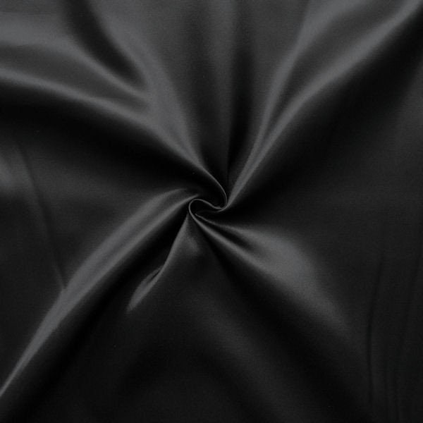 Satin Stoff Schwarz